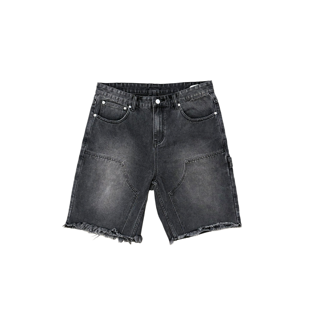 Double Knee Denim Shorts