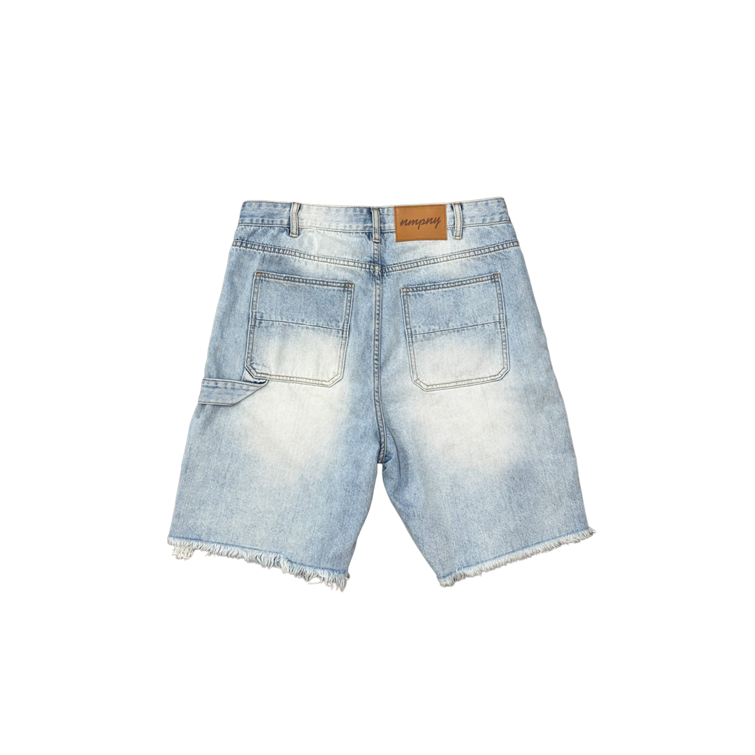 Double Knee Denim Shorts