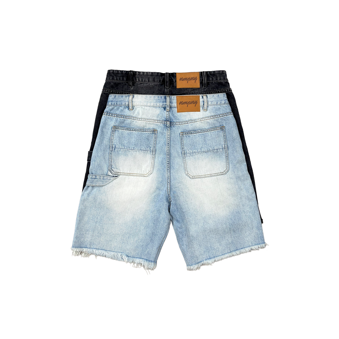 Double Knee Denim Shorts