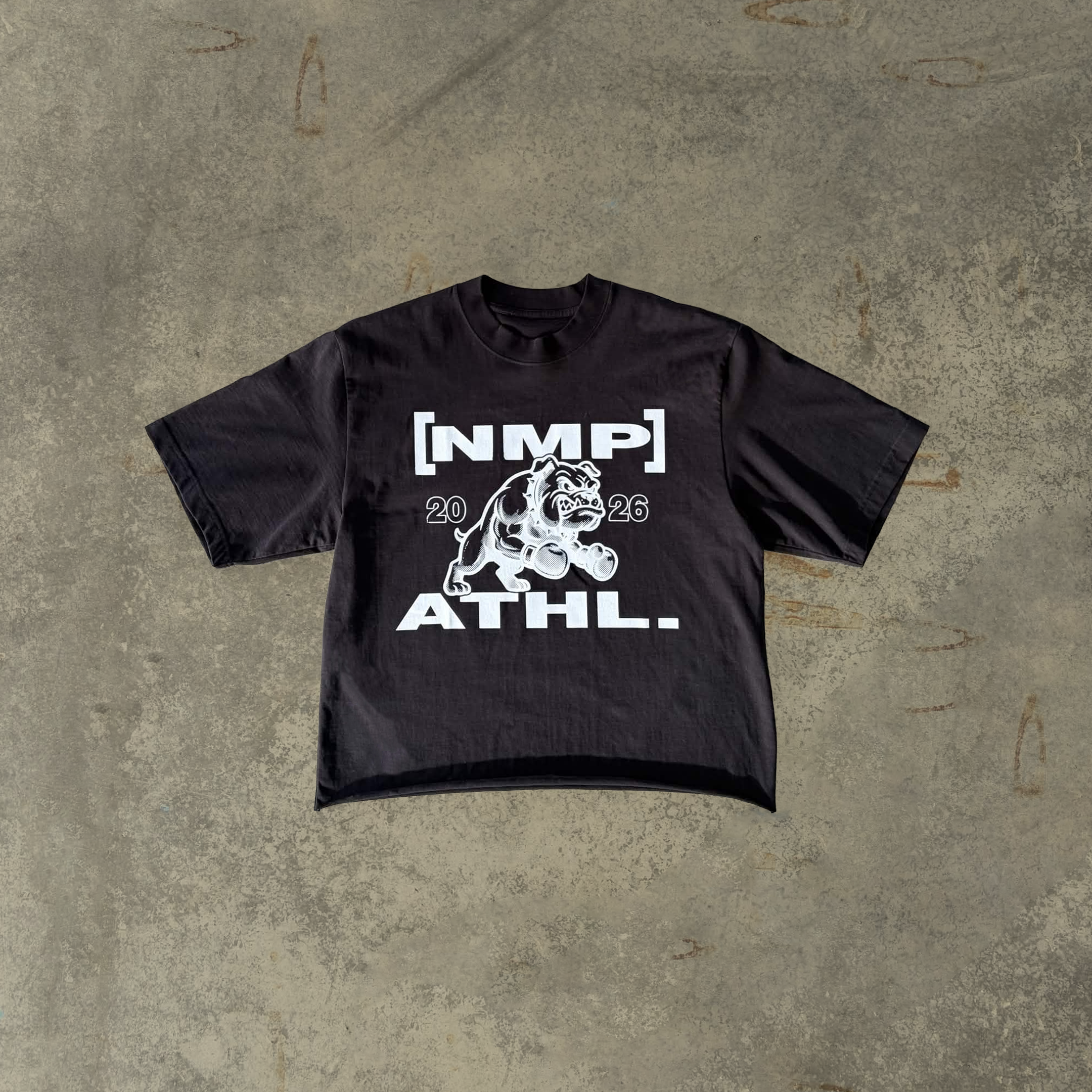 'athl' cropped tee