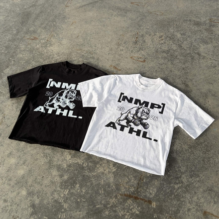 'athl' cropped tee