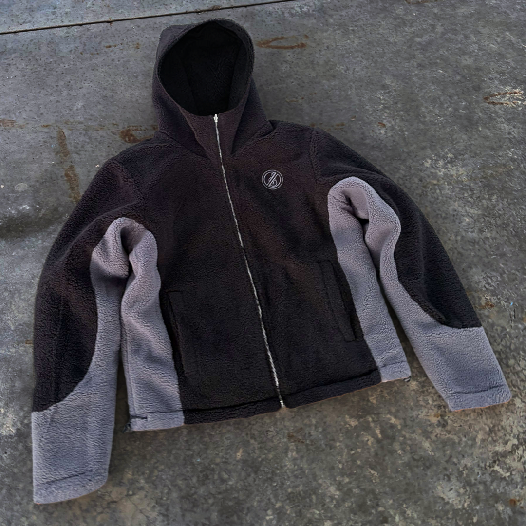 'nmp' fleece hoodie