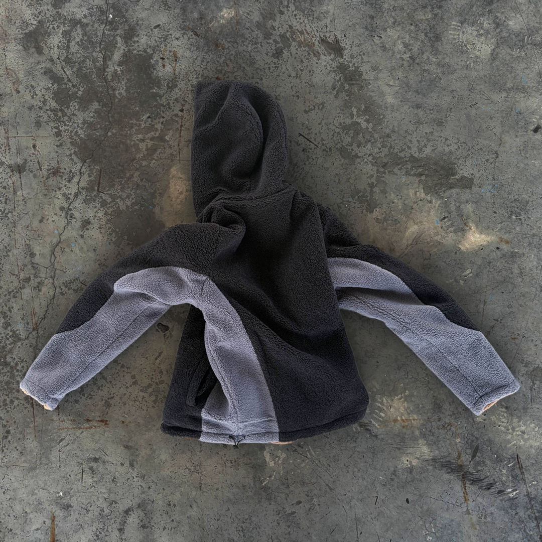 'nmp' fleece hoodie